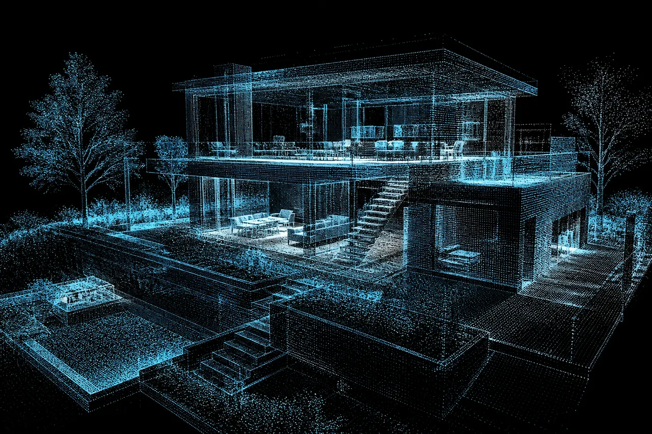 Örnek proje görseli: LiDAR yapı taraması